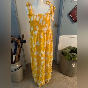 Diane Von Furstenberg x Target Yellow and White Floral Maxi Dress